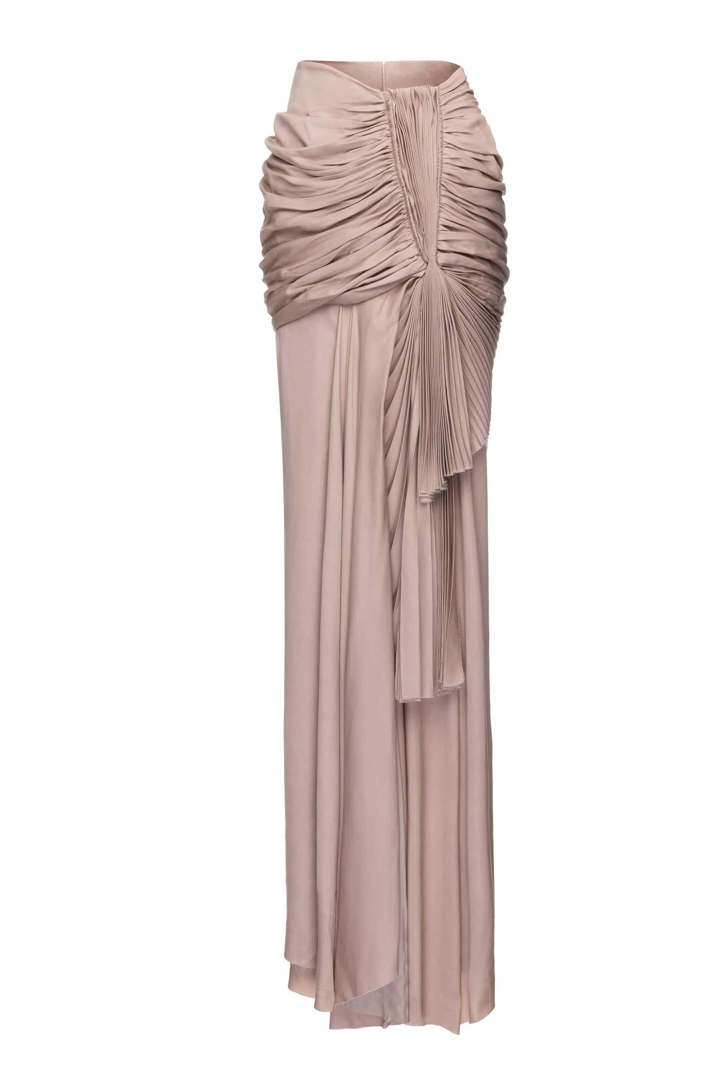 SS25 Ruched Maxi Skirt