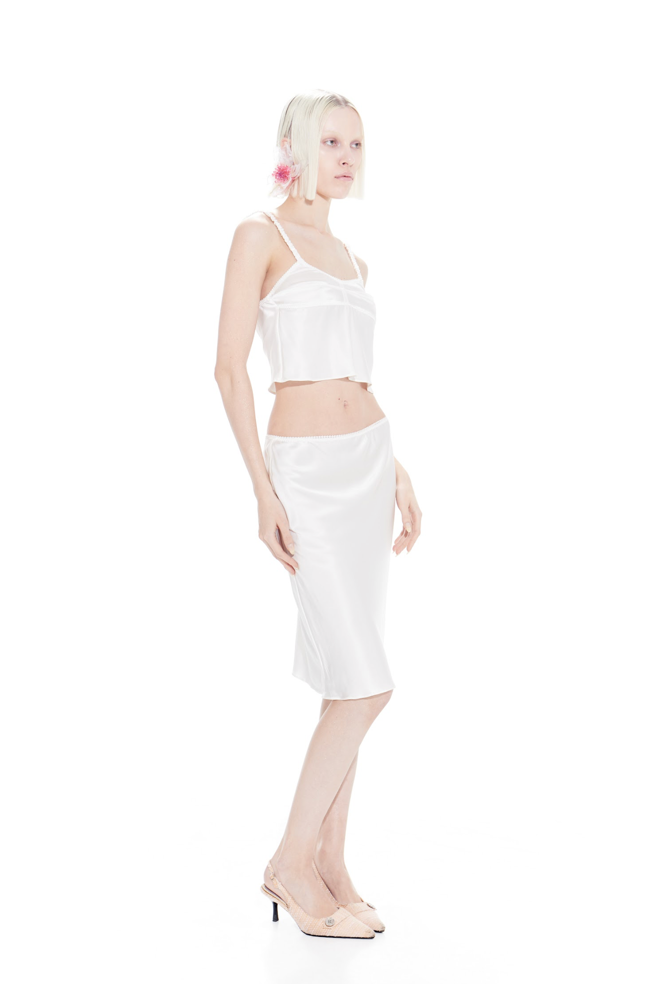 Crystal pencil skirt