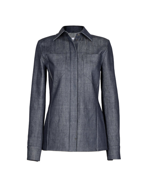 FITTED DENIM SHIRT